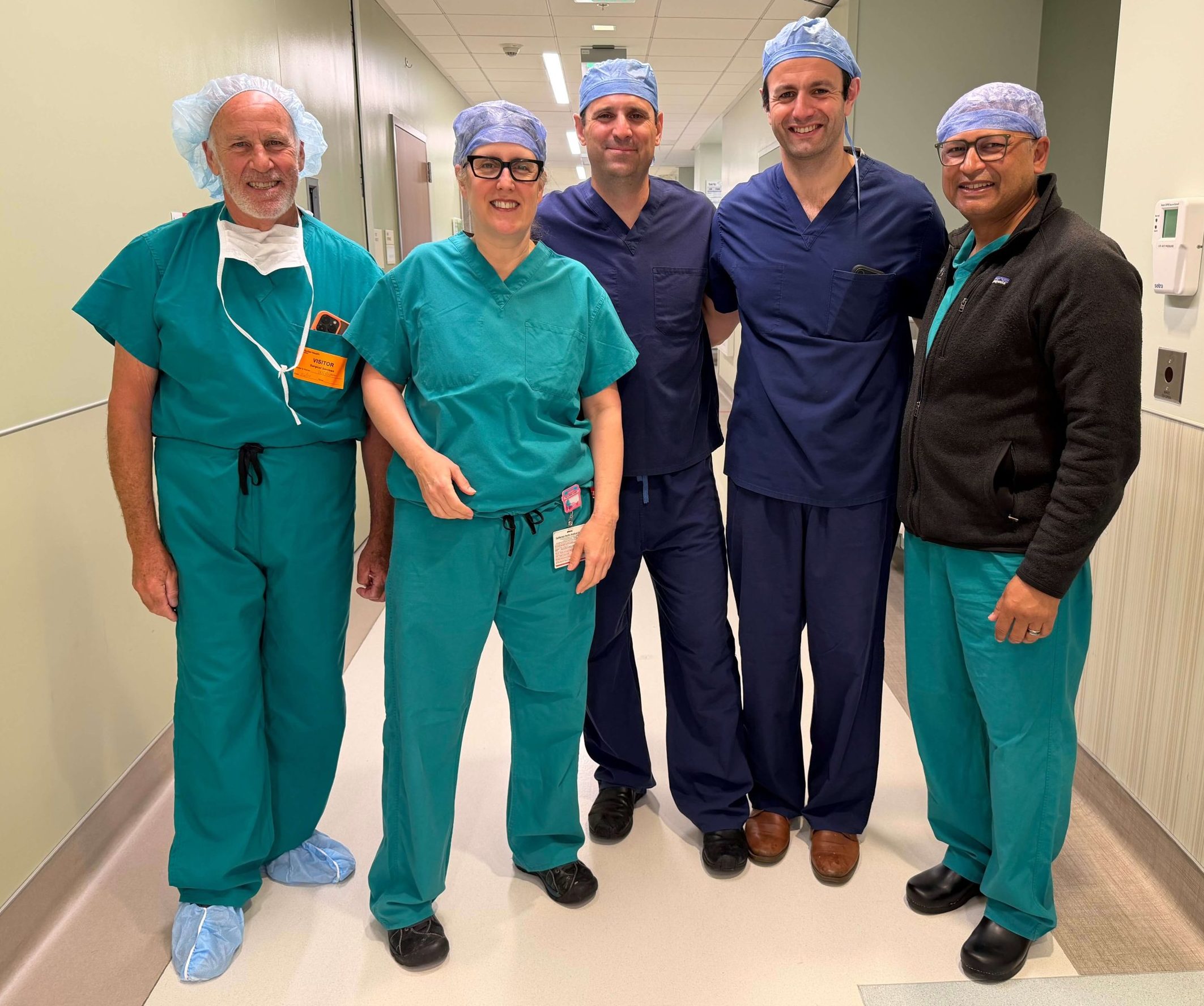 Surgeons grouped together