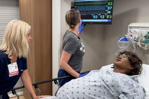 A childbirth training exercise in Sutter Health's new Mobile Simulation Lab