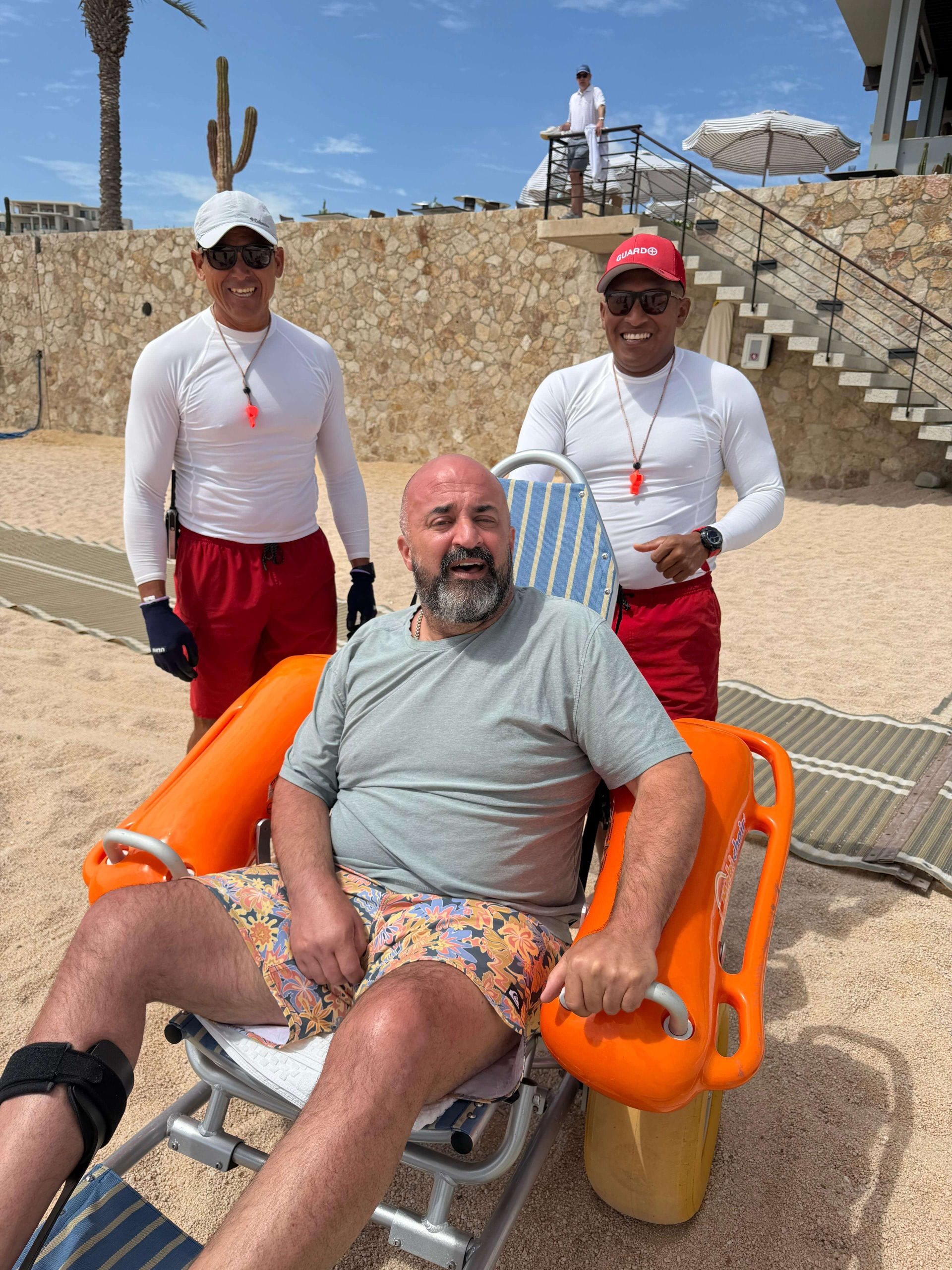 Man on a beach