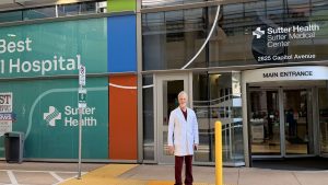 Pathfinder 2 investigator Dr. Charles McDonnell outside Sutter Medical Center in Sacramento