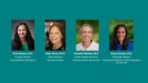 Gallery image of female doctors smiling there are 4 total of them