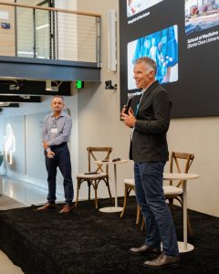 Sutter's Chris Waugh and Rahul Joglekar presenting on innovation at Sutter