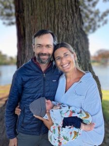 Patrick Robinson and Roxanne are enjoying time with newborn Remy